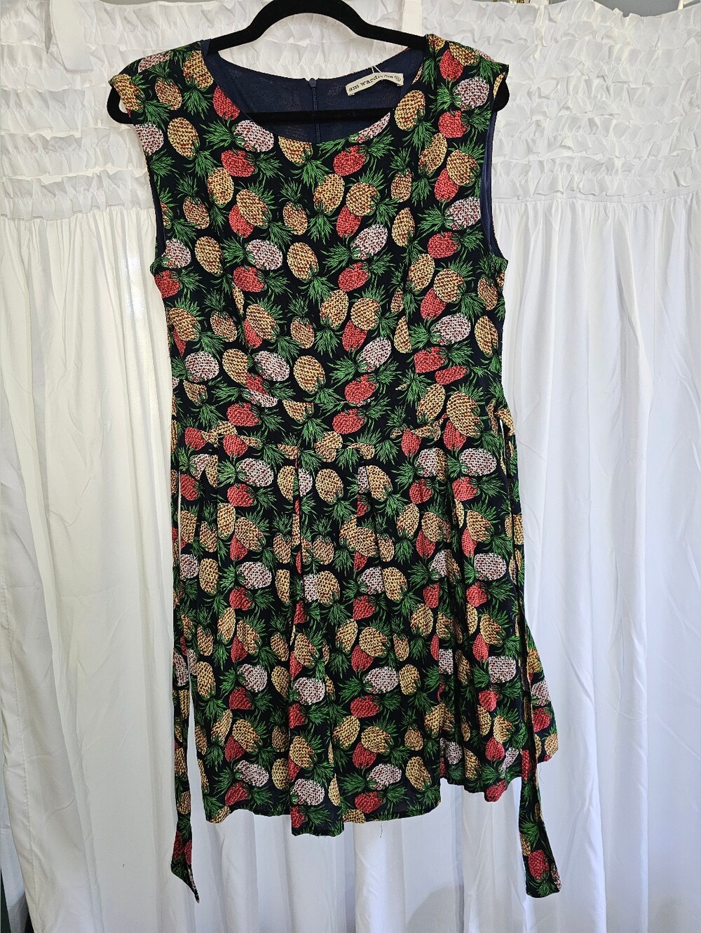 SM Wardrobe Pineapple Tie Back Dress